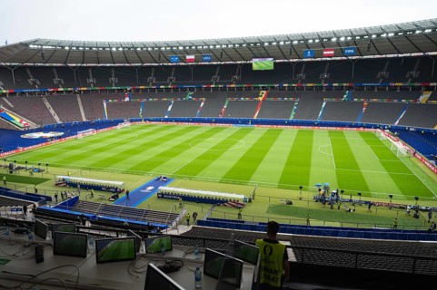 BERLIN, GERMANY - JUNE 21, 2024: Euro 2024 Groupe D match Poland vs Austria 1:3. Olimpic Stadium