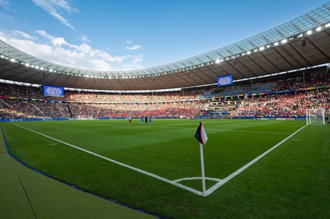 BERLIN, GERMANY - JUNE 21, 2024: Euro 2024 Groupe D match Poland vs Austria 1:3. Olimpic Stadium