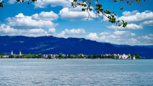 View of Lindau (island) on Lake Constance