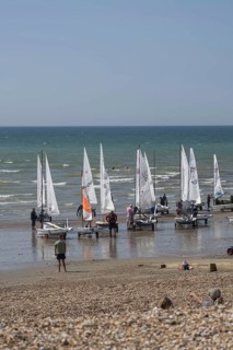 Bognor Regis, West Sussex, UK, June 25. Yachts preparing for launch in Bognor Regis, West Sussex on