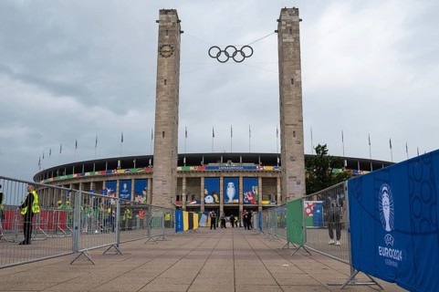BERLIN, GERMANY - JUNE 21, 2024: Euro 2024 Groupe D match Poland vs Austria 1:3. Olimpic Stadium