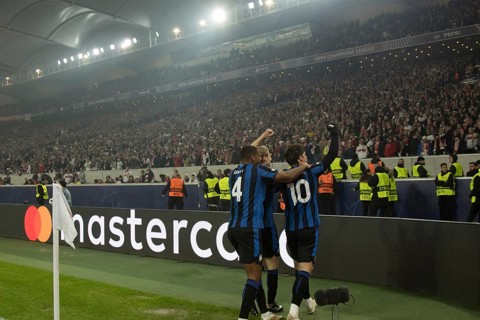 Football match, Nicolo' ZANIOLO Atalanta Bergamo 10 has just scored the 0:2 for Atalanta Bergamo,