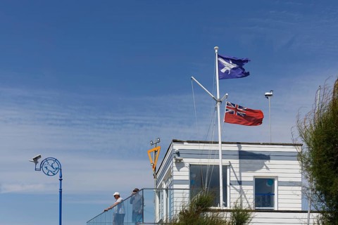 Bognor Regis, West Sussex, UK, June 25. View of Felpham Sailing Club in Bognor Regis, West Sussex