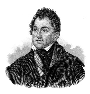Thomas Moore, 1779 - 1852, an Irish poet, writer, translator, and ballad singer, Portrait von