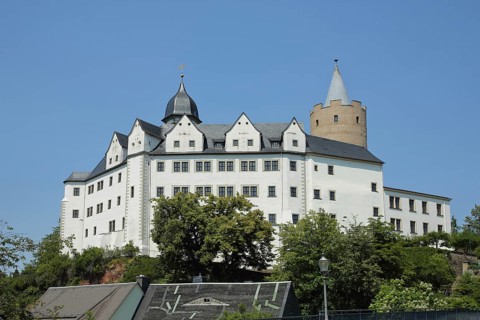 Wildeck Castle, Zschopau, Middle Ore Mountains, Ore Mountains, Saxony, Germany, Europe
