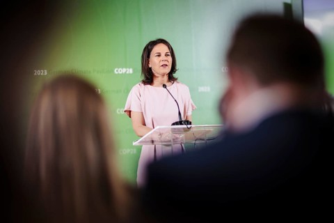 Annalena Baerbock (Buendnis 90 Die Gruenen), Bundesaussenministerin, aufgenommen im Rahmen der