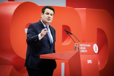 Hubertus Heil, Bundesminister fuer Arbeit und Soziales, aufgenommen im Rahmen des Bundesparteitages