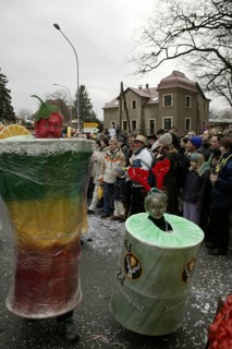 Saxony's biggest carnival party in Radeburg. Since 1957, the big parade of over 65 floats has been
