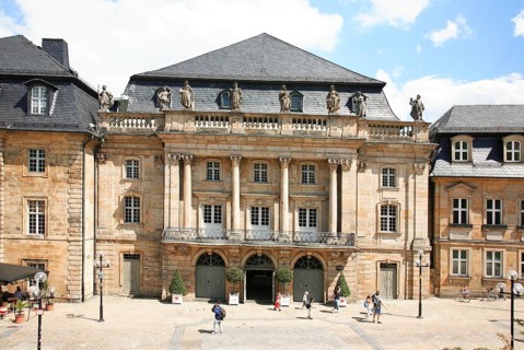 Margravial Opera House in Bayreuth, 18th century theatre building, Upper Franconia, Bavaria,