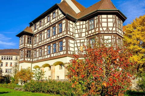 Residenzschloss Urach, Gothic and Renaissance building, Bad Urach, Swabian Alb, Baden-Württemberg,