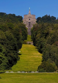 Bergpark Wilhelmshöhe with the Hercules Building, UNESCO World Heritage Site, Kassel, Hesse,