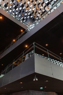 Harpa Concert Hall and Congress Centre, interior view, artistic modern architecture, Reykjavik,