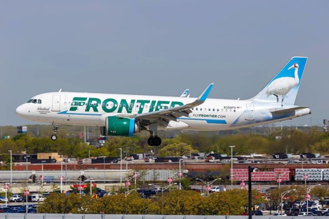 An Airbus A320neo aircraft of Frontier Airlines with the registration number N358FR at Chicago
