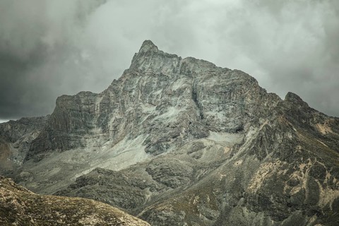Landscape in the highlands, thunderstorm atmosphere, Alto de Ticlio, Peru, South America