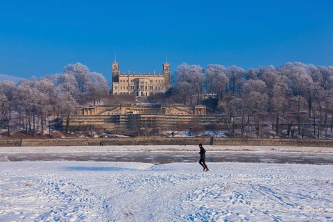 Elbe castles in winter