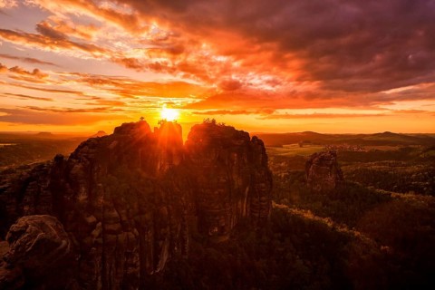 Schrammsteine in Saxon Switzerland