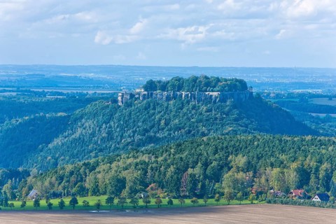 View from Gohrisch in Saxon Switzerland
