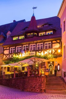 DEU Saxony Meissen Wine restaurant in a clothiers' guild house from 1523, family-owned since 1873