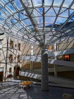 Clermont-Ferrand. The atrium of the Museum Roger Quillot designed by the architects Claude Gaillard