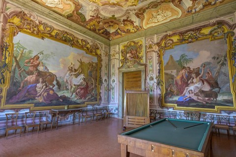 Interior of Villa Pisani, Stra, Province of Venice, Italy, Europe