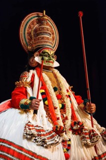 CHENNAI, INDIA, SEPTEMBER 8: Indian traditional dance drama Kathakali preformance on September 8,