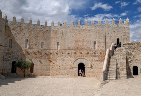 14th century Romanesque castle, Peñíscola, Castellón province, Costa del Azahar, Valencia region,