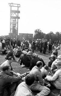 The spontaneous strike, here on 10.9.1969 by the miners of the Minister Stein colliery, was one of