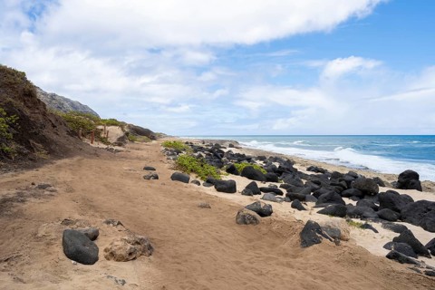 Coastel Hiking Trail Ka'ena-Point, Ka'ena-Point State Park, Oahu, Hawaii, USA, North America