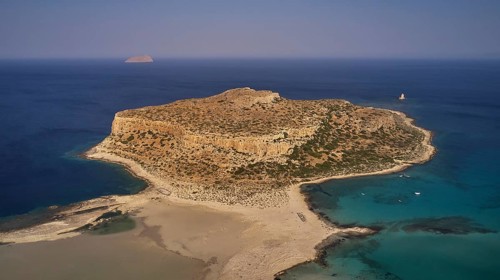 Lagoon, green sea, Tigani Island, boats, Pontikos Island, sandbank, Gramvoussa Peninsula, Pirate