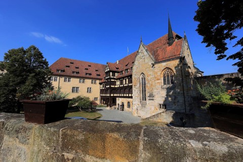 Luther Chapel and Fürstenbau of Veste Coburg, Coburg, Upper Franconia, Bavaria, Germany, Europe