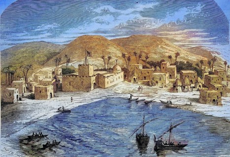 Fomboni, the third largest town in the Comoros, north coast of Moheli Island, in 1869, Historical,