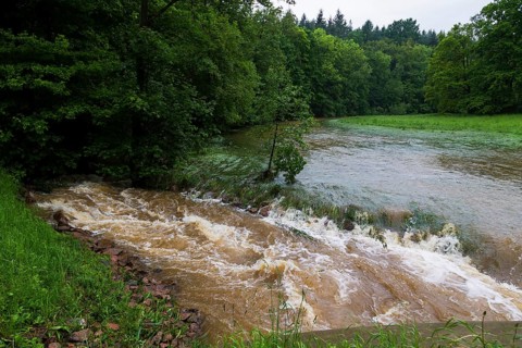 Flooded meadows near Ölsa