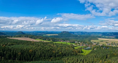 View from Gohrisch in Saxon Switzerland