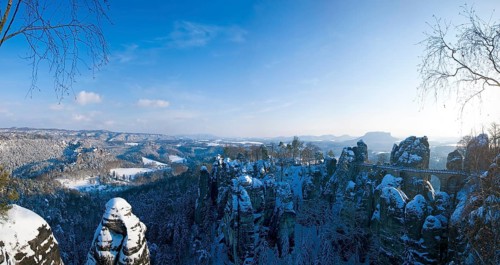 Winter on the Bastei in Rathen