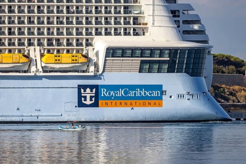 Odyssey of the Seas, cruise ship of the Royal Caribbean International shipping company, length 347
