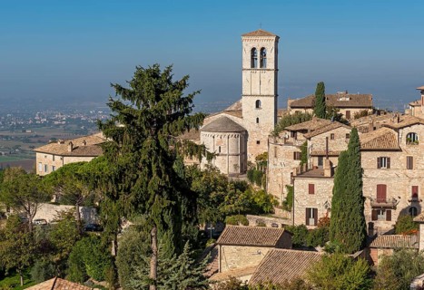 Church of Santa Maria Maggiore, Assisi, Umbria, Italy, Europe