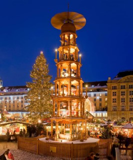 Pyramid at the Striezelmarkt Dresden