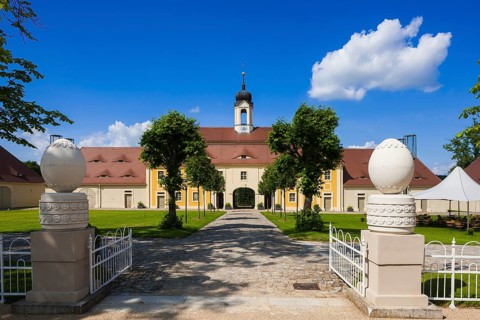Baroque Rammenau Castle, Rammenau Castle in Rammenau near Bischofswerda in the district of Bautzen