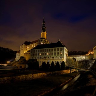 Weesenstein Castle by night