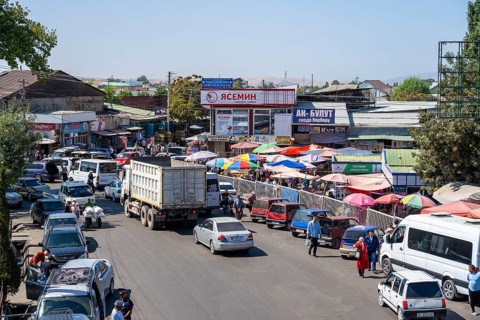 City of Ösgön, Osh region, Kyrgyzstan, Asia
