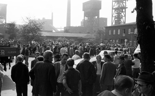The spontaneous strike, here on 10.9.1969 by the miners of the Minister Stein colliery, was one of