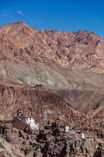 Basgo Gompa (Tibetan Buddhist monastery) . Ladakh, India, Asia