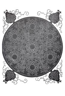 The Six Knots, woodcut by Albrecht Dürer, historical, digital improved reproduction of an old