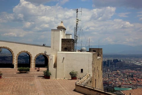 Castle Sant' Elmo on Vomero above Naples, Campania, Italy, Europe