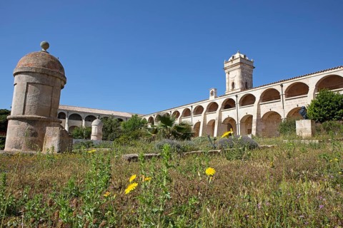 Former military hospital, Isla del Rey, Mao, Mahon, Menorca, Spain, Europe