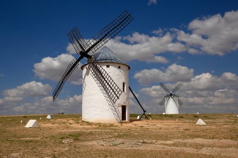 Windmills, Campo de Criptana, Province of Ciudad Real, Castilla-La Mancha, Spain, Europe