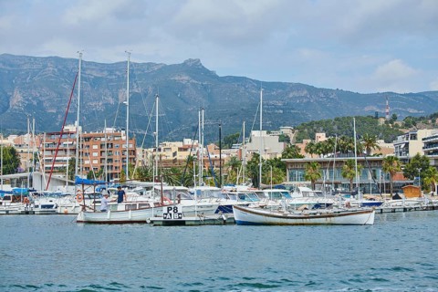 Harbour of la rapita, ebro delta, Catalonia, Spain, Europe