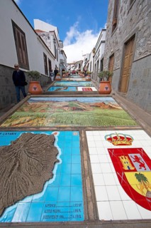 Paseo de Gran Canaria in Firgas, Las Palmas Province, Gran Canaria, Canary Islands, Spain, Europe