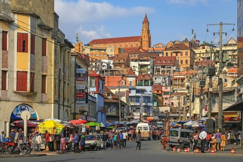 Faravohitra Church in the Analakely district of the city Antananarivo, Analamanga, Madagascar,