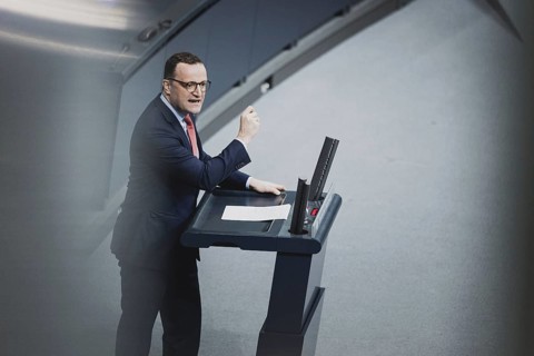 Jens Spahn, Mitglied des Deutschen Bundestages (CDU CSU), aufgenommen im Rahmen einer Sitzung des